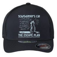 SchröDingers Cat The Escape Plan Funny Science Teacher Flexfit Unipanel Trucker Cap
