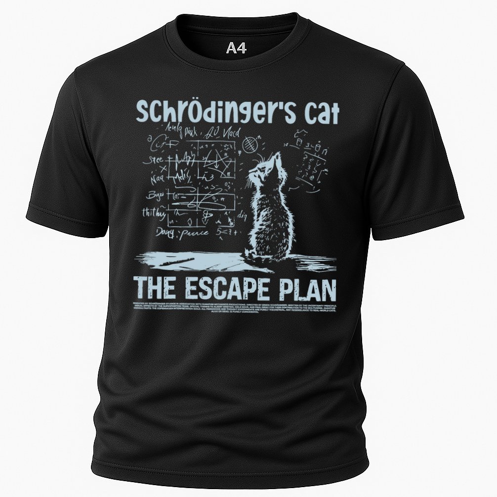 SchröDingers Cat The Escape Plan Funny Science Teacher Performance Shirt