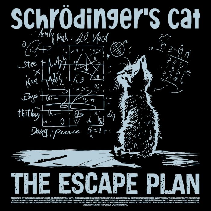 SchröDingers Cat The Escape Plan Funny Science Teacher City Backpack