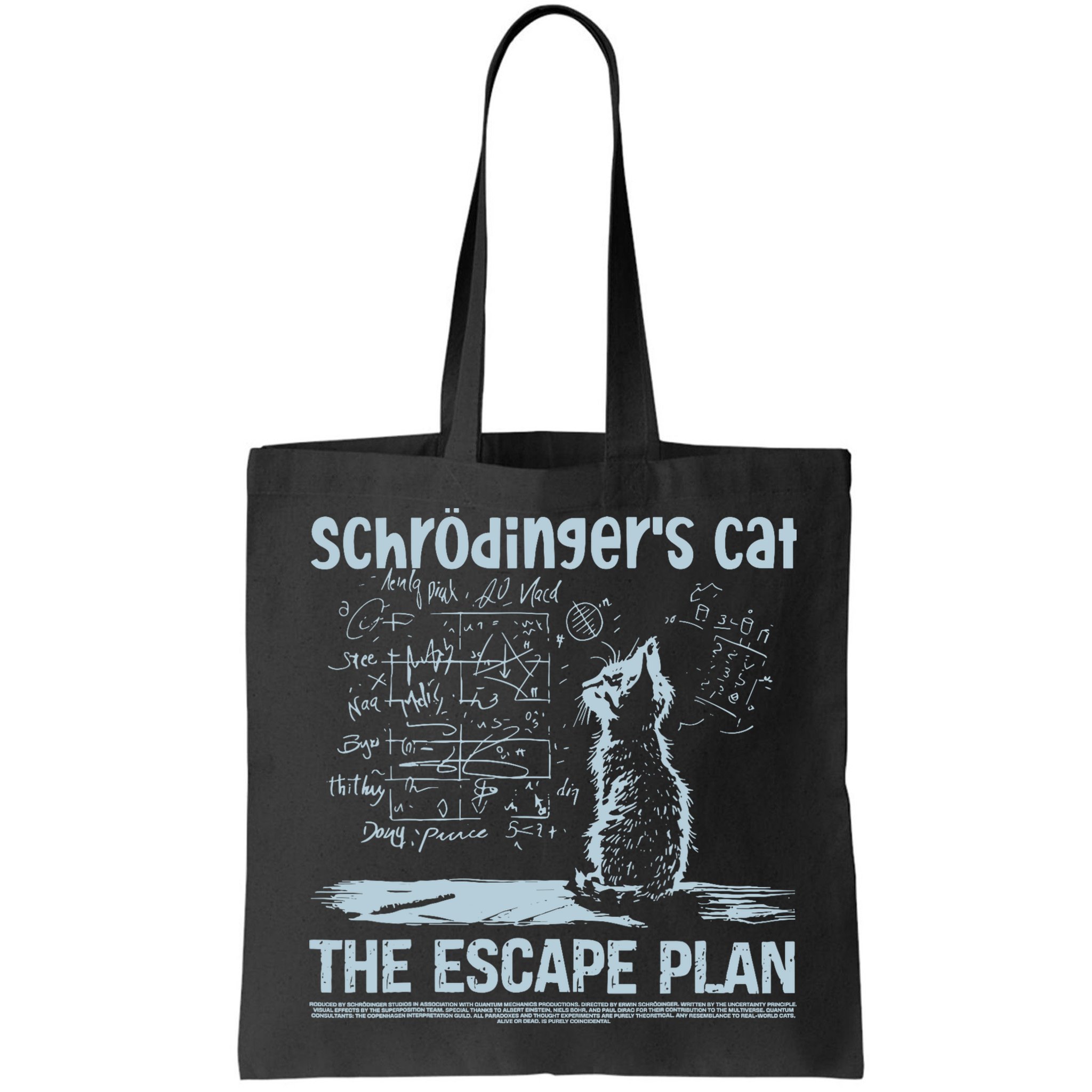 SchröDingers Cat The Escape Plan Funny Science Teacher Bag
