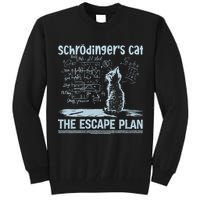 SchröDingers Cat The Escape Plan Funny Science Teacher Tall Sweatshirt