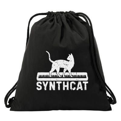Synthcat Cat Techno Synthesizer Synth Analog Drawstring Bag
