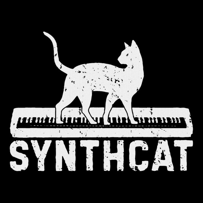 Synthcat Cat Techno Synthesizer Synth Analog Drawstring Bag