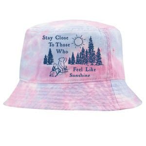 Stay Close To Those Who Feel Like Sunshine Crusher Tie-Dyed Bucket Hat