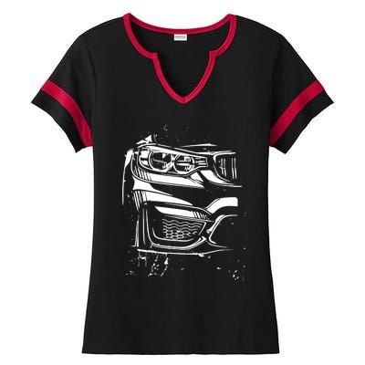 Sports Car Tuning Automotive Ladies Halftime Notch Neck Tee