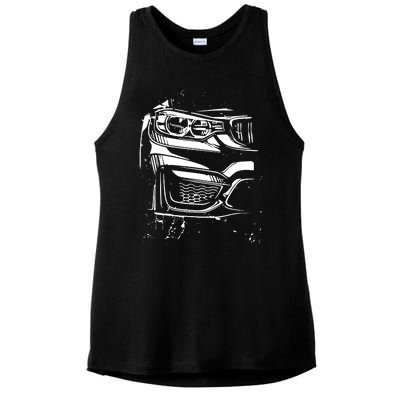 Sports Car Tuning Automotive Ladies PosiCharge Tri-Blend Wicking Tank