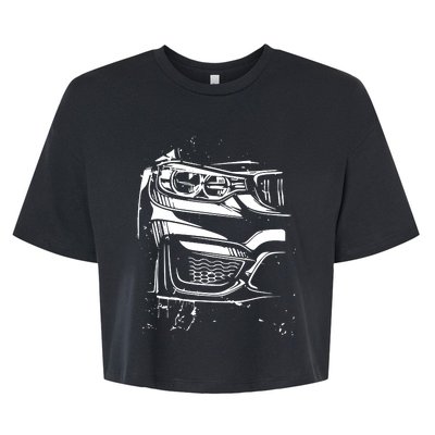 Sports Car Tuning Automotive Bella+Canvas Jersey Crop Tee