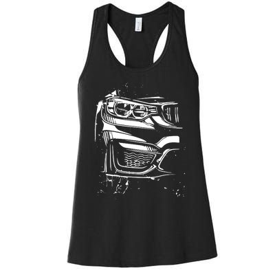 Sports Car Tuning Automotive Women's Racerback Tank