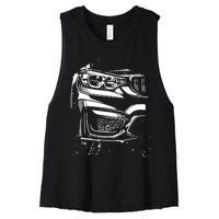 Sports Car Tuning Automotive Women's Racerback Cropped Tank