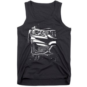 Sports Car Tuning Automotive Tank Top