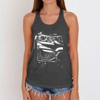 Sports Car Tuning Automotive Women's Knotted Racerback Tank