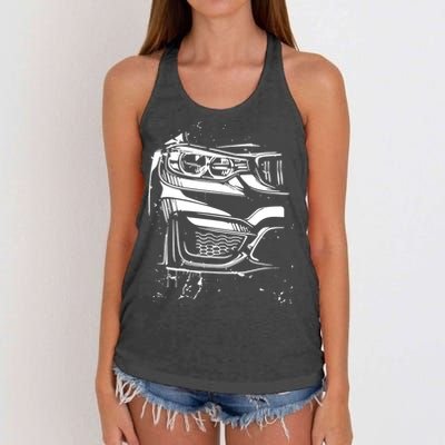 Sports Car Tuning Automotive Women's Knotted Racerback Tank