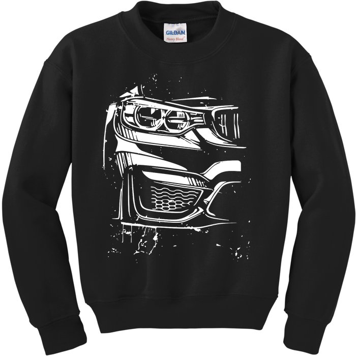 Sports Car Tuning Automotive Kids Sweatshirt