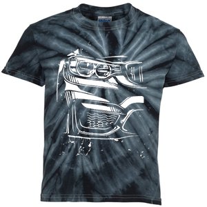 Sports Car Tuning Automotive Kids Tie-Dye T-Shirt