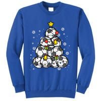 Soccer Christmas Tree Xmas Pajamas Pjs Player Boys Girls Gift Tall Sweatshirt