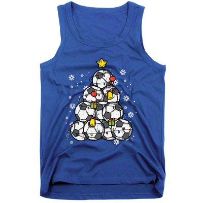 Soccer Christmas Tree Xmas Pajamas Pjs Player Boys Girls Gift Tank Top