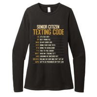 Senior Citizen Texting Code Cool Funny Old People Saying Womens CVC Long Sleeve Shirt