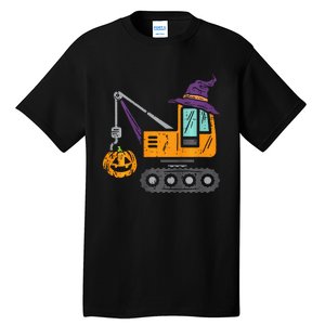 Spooky Crane Truck Pumpkin Halloween Costume Tall T-Shirt