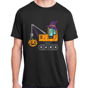 Spooky Crane Truck Pumpkin Halloween Costume Adult ChromaSoft Performance T-Shirt