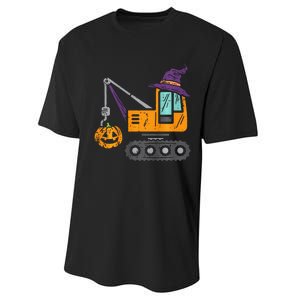 Spooky Crane Truck Pumpkin Halloween Costume Performance Sprint T-Shirt