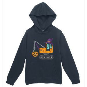 Spooky Crane Truck Pumpkin Halloween Costume Urban Pullover Hoodie