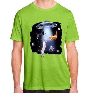 Space Cats UFO Adult ChromaSoft Performance T-Shirt