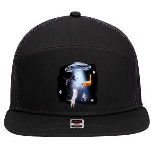 Space Cats UFO 7 Panel Mesh Trucker Snapback Hat