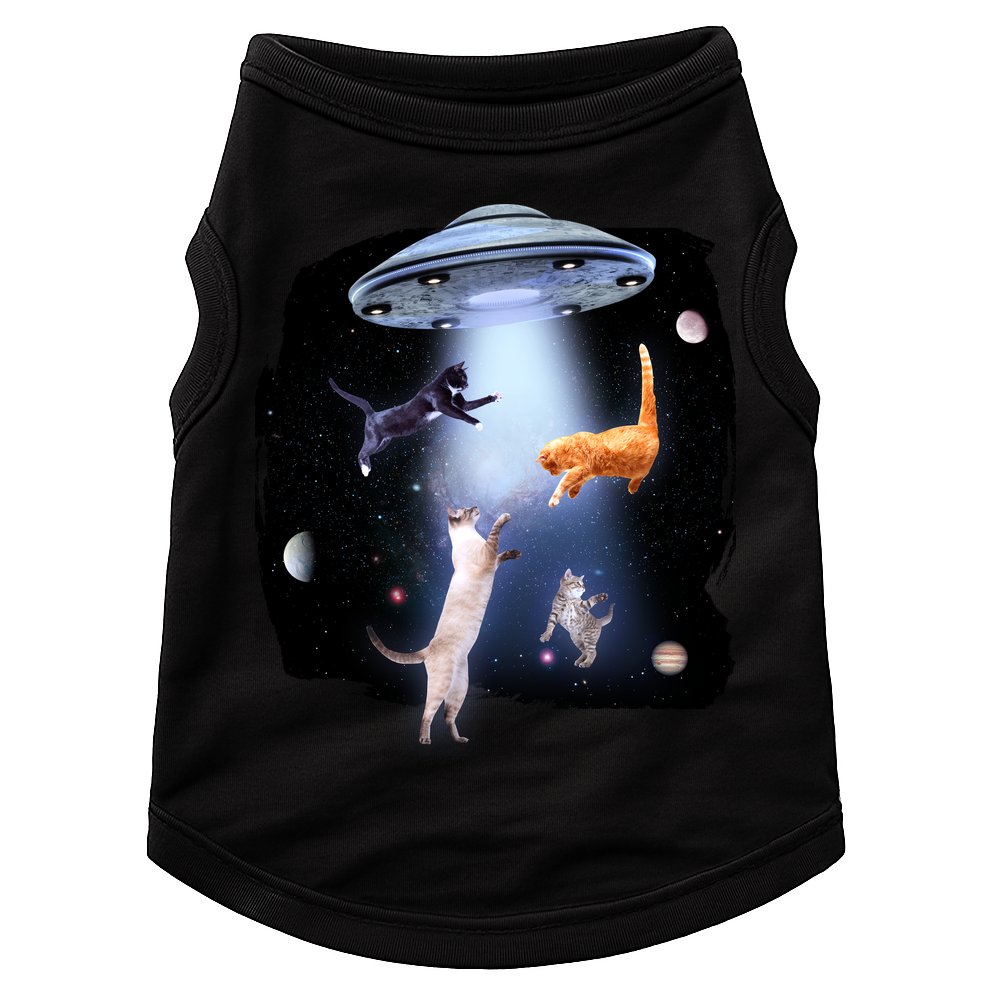 Space Cats UFO Doggie Tank