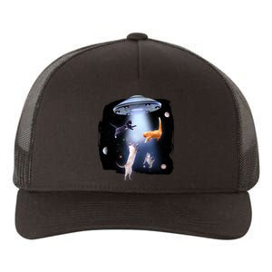 Space Cats UFO Yupoong Adult 5-Panel Trucker Hat