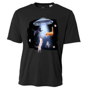 Space Cats UFO Cooling Performance Crew T-Shirt