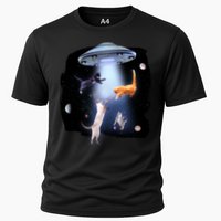 Space Cats UFO Cooling Performance Crew T-Shirt