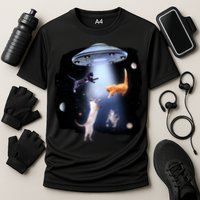 Space Cats UFO Cooling Performance Crew T-Shirt