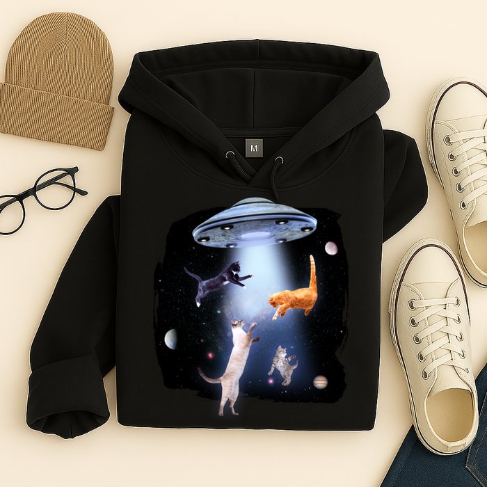 Space Cats UFO Hoodie