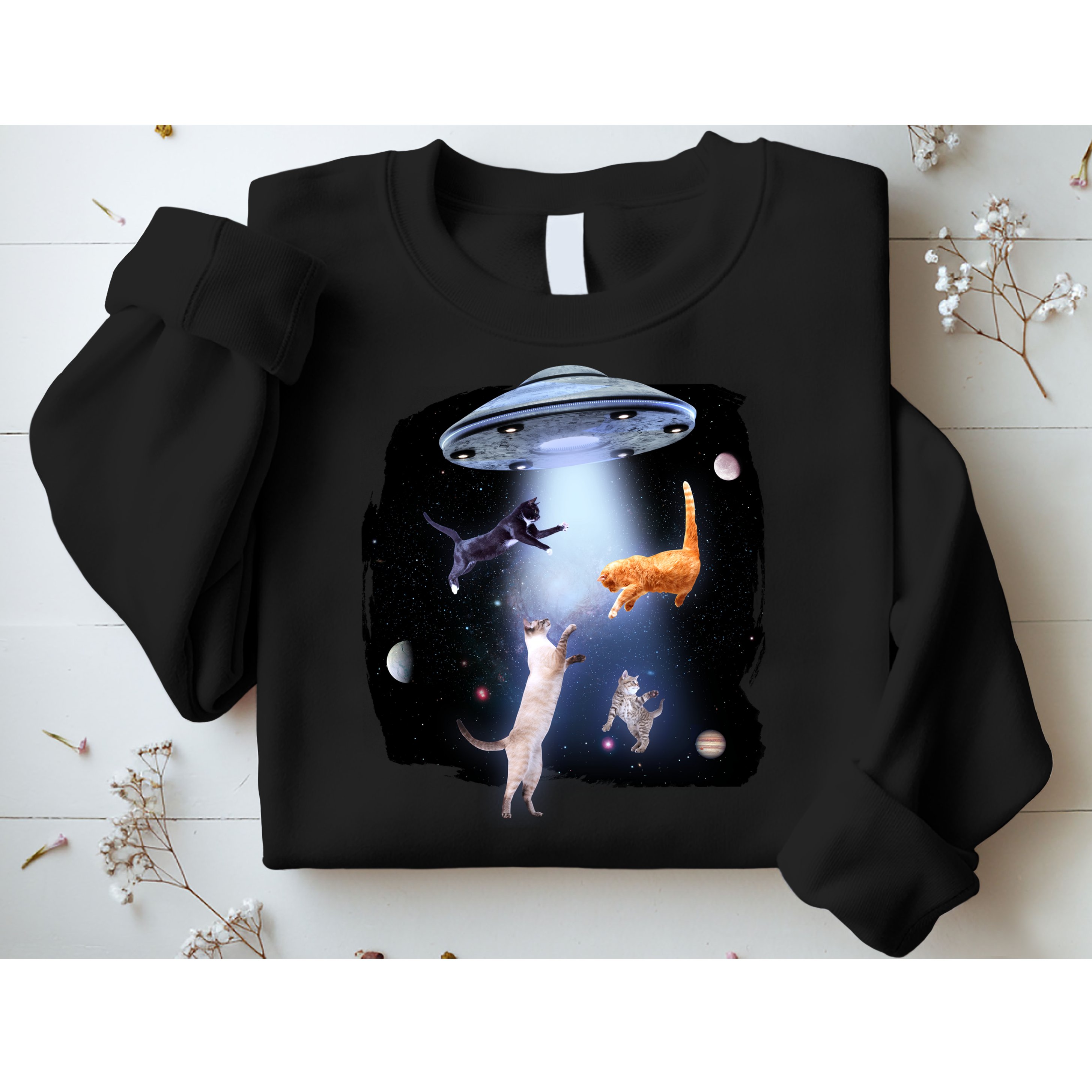 Space Cats UFO Sweatshirt