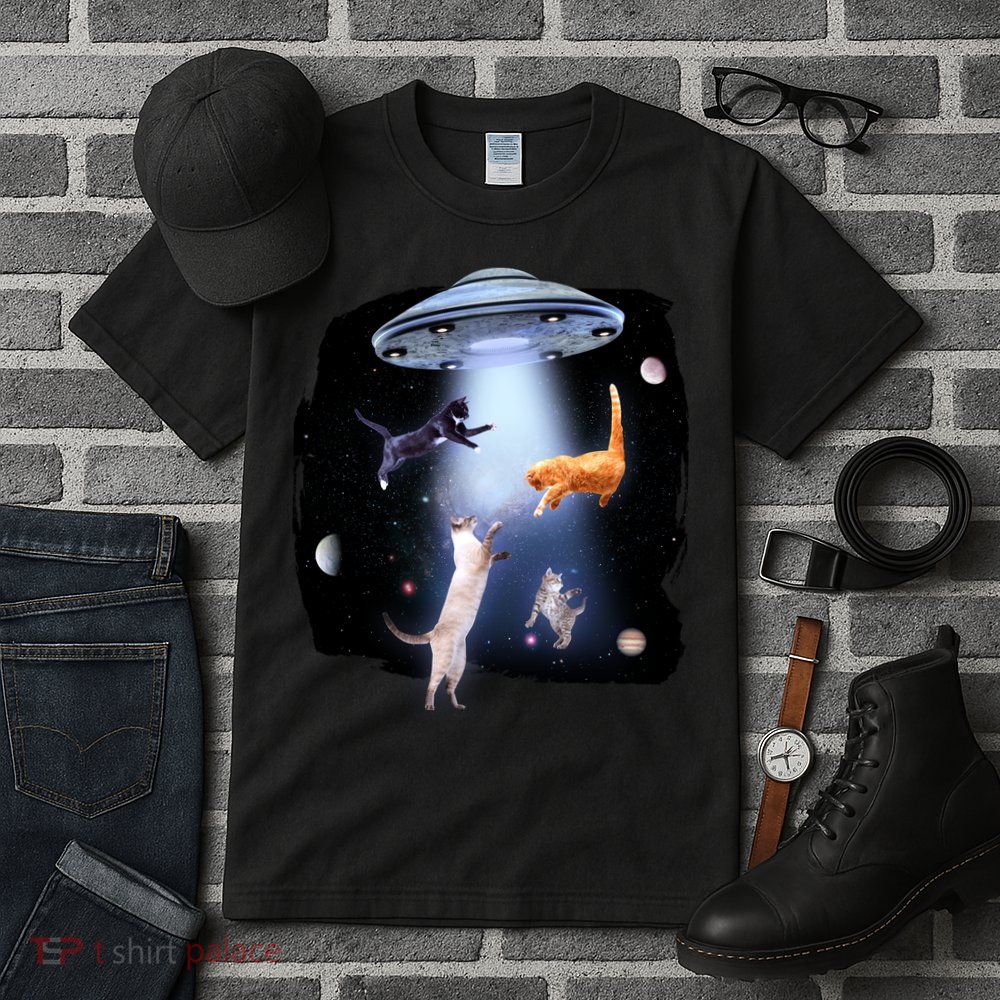 Space Cats UFO Tall T-Shirt