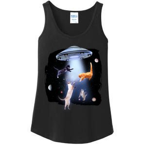 Space Cats UFO Ladies Essential Tank