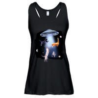 Space Cats UFO Ladies Essential Flowy Tank