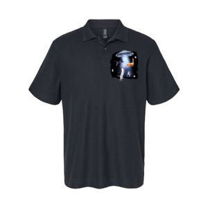 Space Cats UFO Softstyle Adult Sport Polo