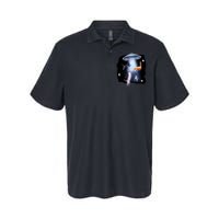 Space Cats UFO Softstyle Adult Sport Polo