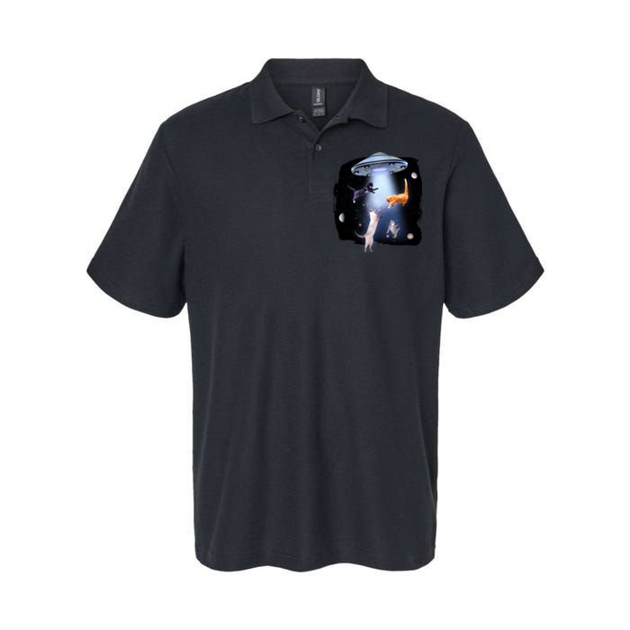 Space Cats UFO Softstyle Adult Sport Polo