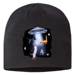 Space Cats UFO Sustainable Beanie