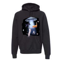 Space Cats UFO Premium Hoodie