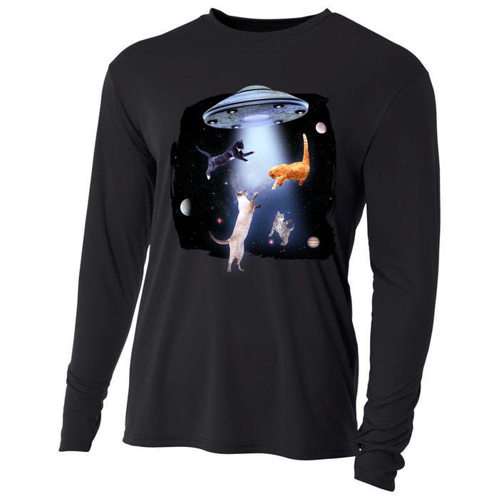 Space Cats UFO Cooling Performance Long Sleeve Crew