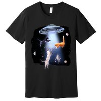 Space Cats UFO Premium T-Shirt