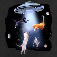 Space Cats UFO 25L Jumbo Tote