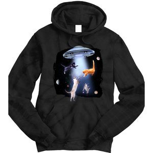 Space Cats UFO Tie Dye Hoodie