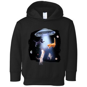 Space Cats UFO Toddler Hoodie