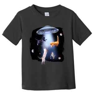 Space Cats UFO Toddler T-Shirt