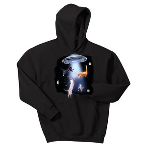 Space Cats UFO Kids Hoodie