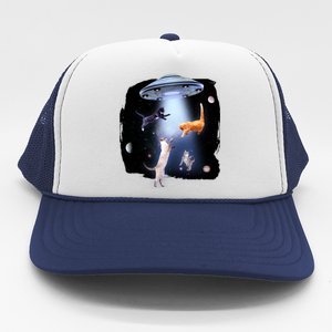 Space Cats UFO Trucker Hat